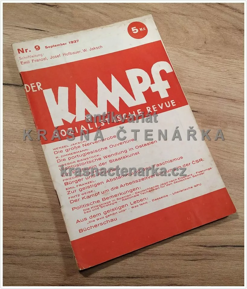 DER KAMPF, sozialistische Revue, Nr. 7, Juli 1937