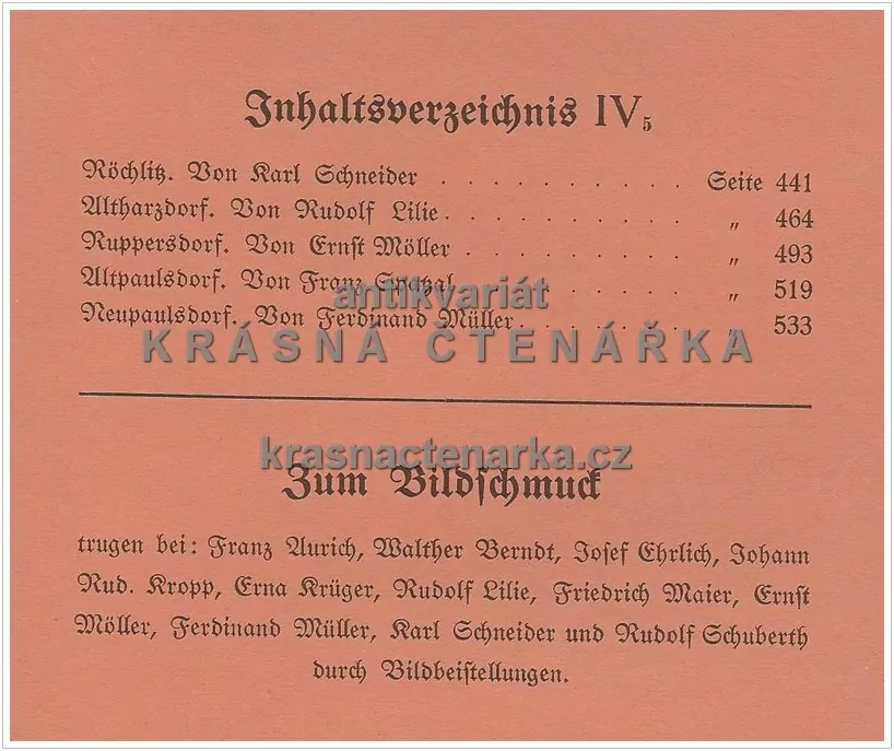 HEIMATKUNDE DES KREISES REICHENBERG in Sudetenland IV-5 (Liberecko)