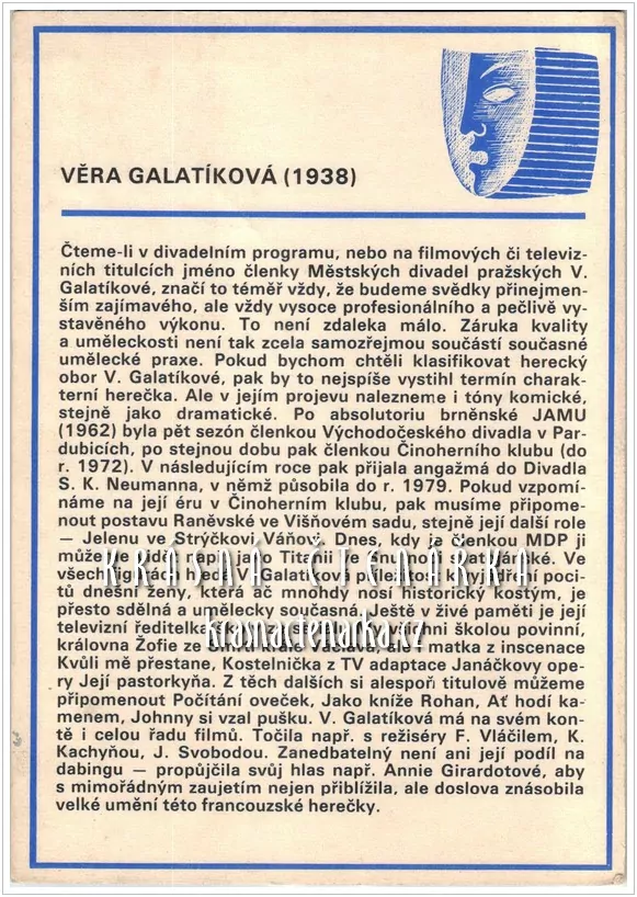 VĚRA GALATÍKOVÁ
