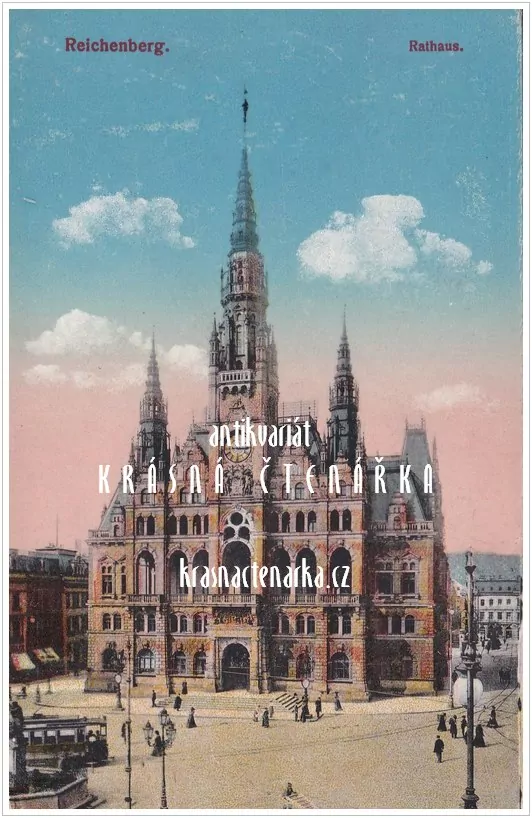 LIBEREC, Radnice, náměstí a Neptunova kašna