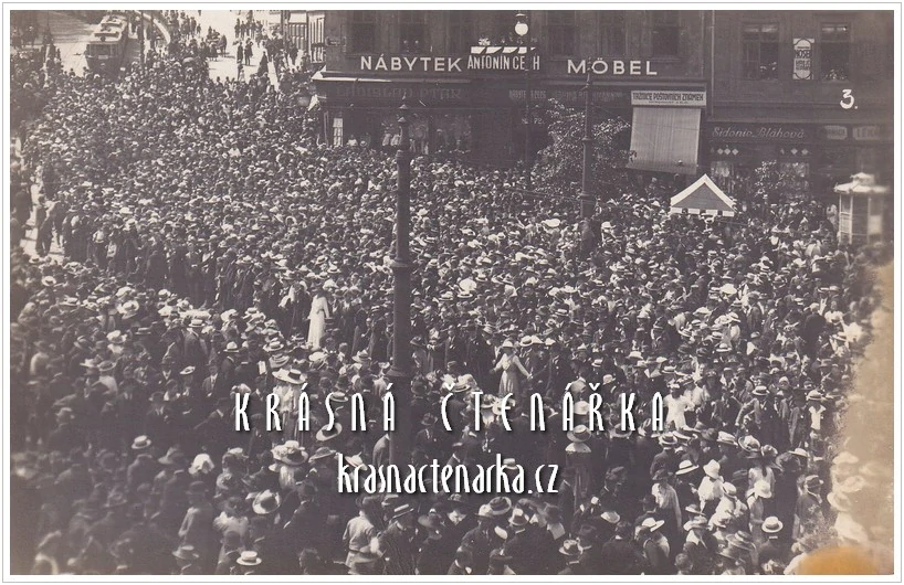PRAHA, Jubilejní výstava Národního divadla, 16. květen 1918