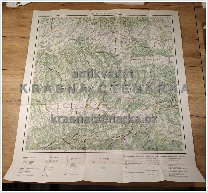 MAPA: NÍZKE TATRY, východná časť