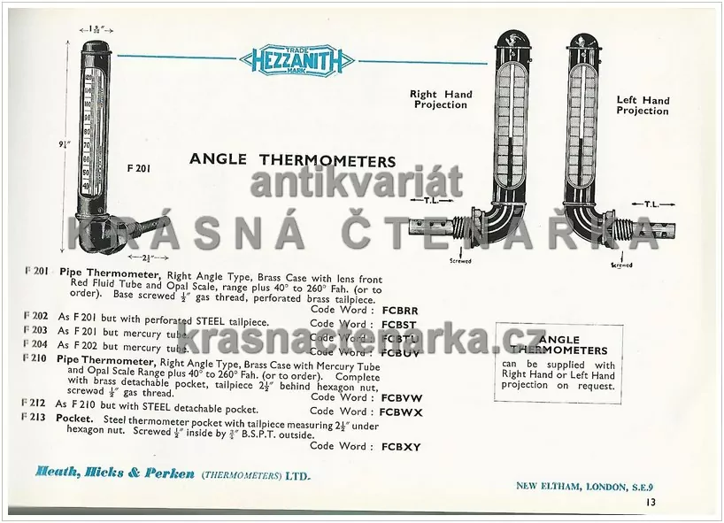 Katalog HEZZANITH: THERMOMETERS