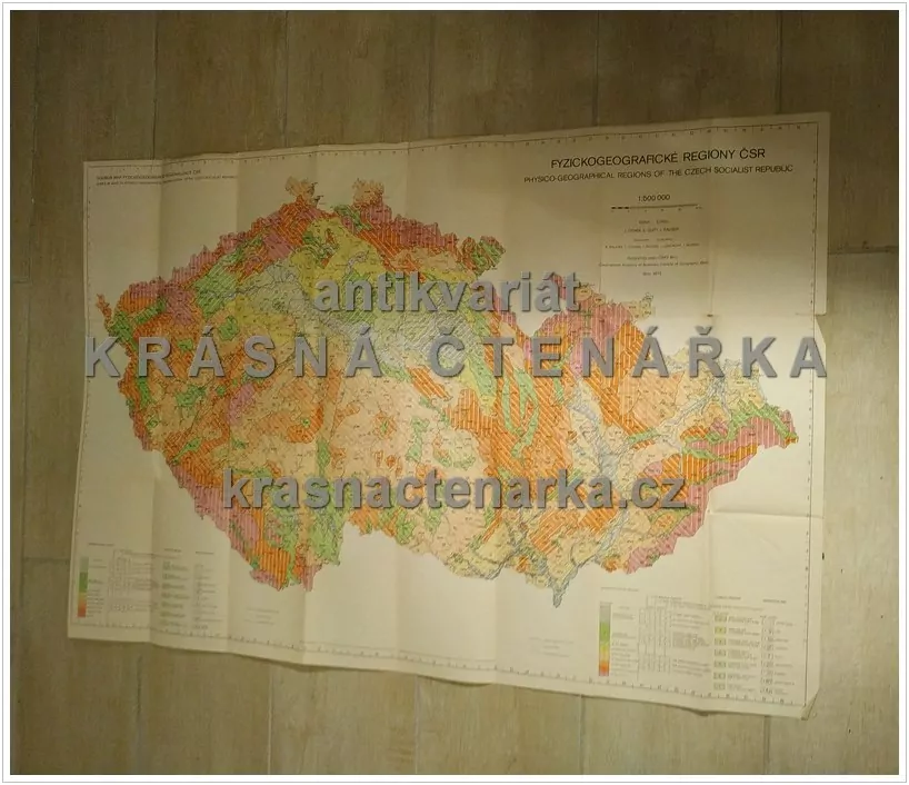 MAPA: FYZIOGEOGRAFICKÉ REGIONY ČSR