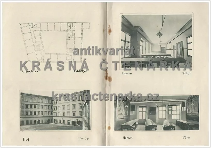 HANDELSCHULE WERTHEIMER, PRAG, POŘIČ 6 (Obchodní škola Wertheimer), vydáno 1875