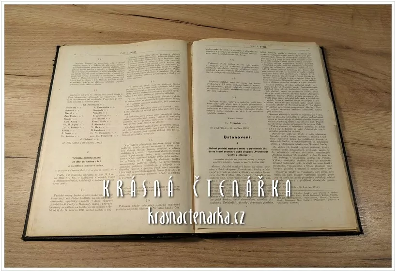VĚSTNÍK MINISTERSTVA POŠT, rok 1945
