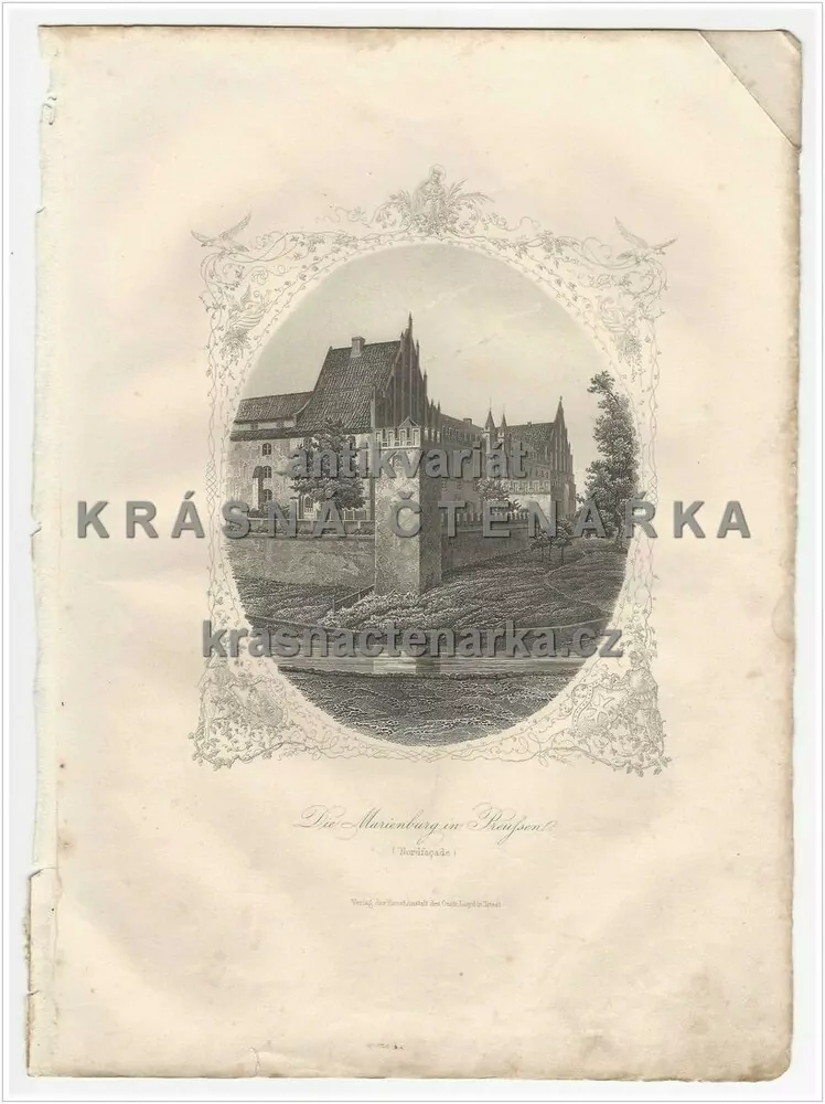 DIE MARIENBURG IN PREUSSEN (Malbork, Polsko) - NORDFACADE(Lloyd, ocelorytina)