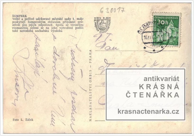 ŠUMPERK, Městské sady 1. máje