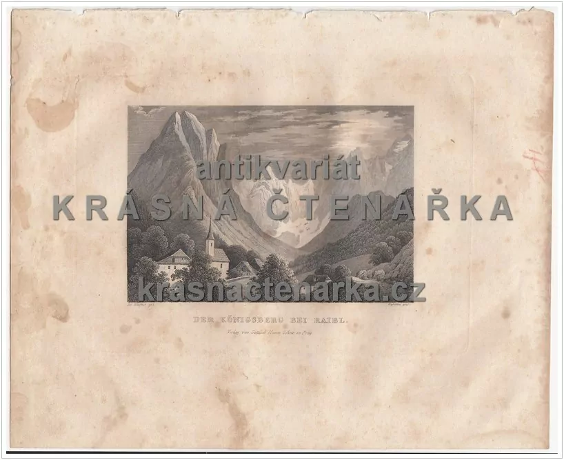 DER KÖNIGSBERG BEI RAIBL(Wagner / Rybička / Haase, ocelorytina)