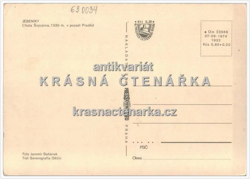 Pohoří JESENÍKY, Chata Švýcárna