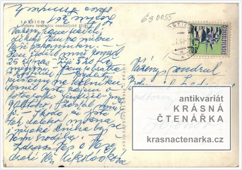 LOŠTICE, Budova internátu zemědělské školy