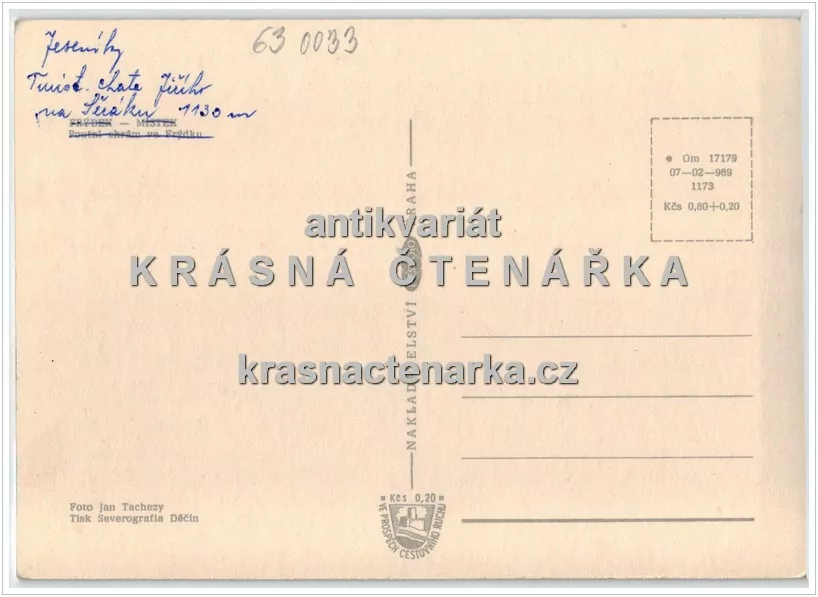 Pohoří Jeseníky, Chata Jiřího na Šeráku