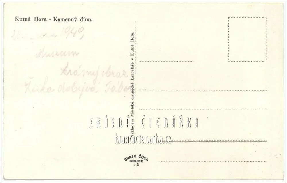 KUTNÁ HORA, Kamenný dům