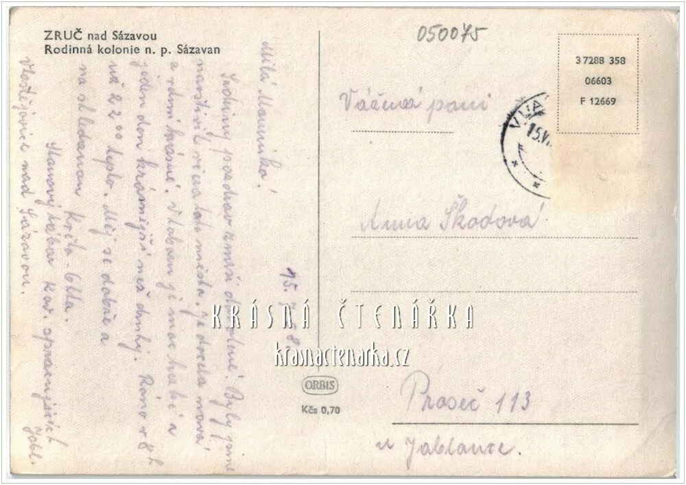ZRUČ NAD SÁZAVOU, Rodinná kolonie n. p. Sázavan