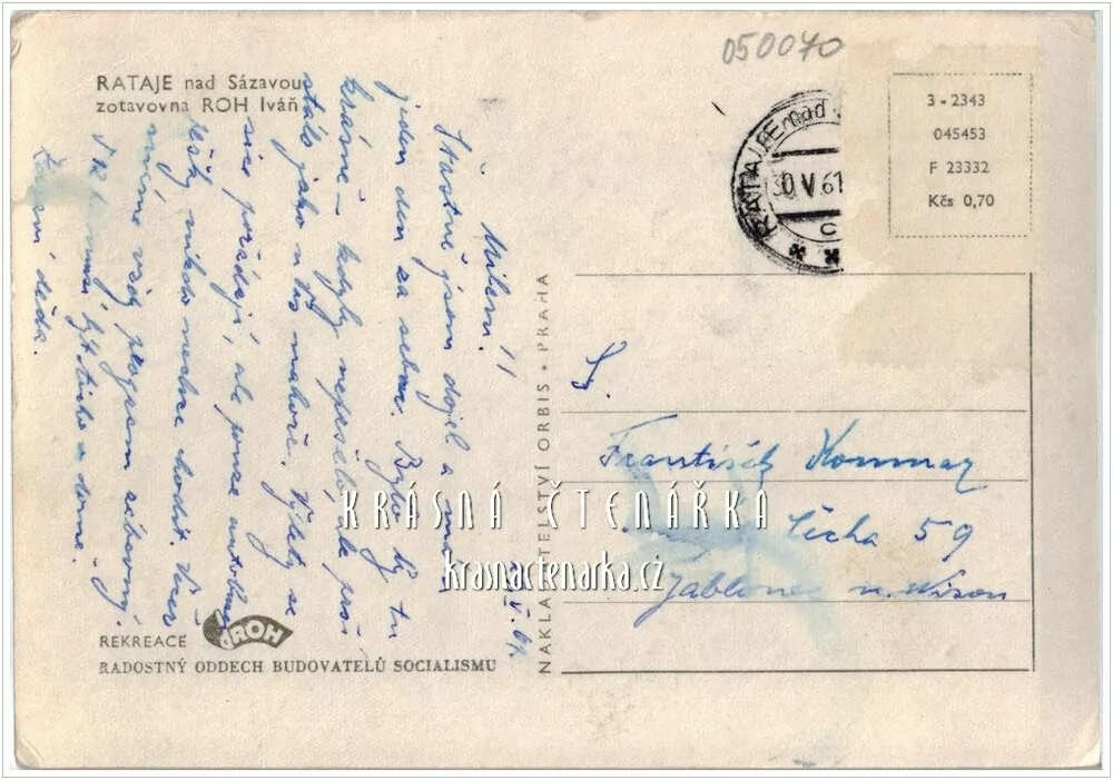 RATAJE NAD SÁZAVOU - IVÁŇ (zotavovna Iváň)