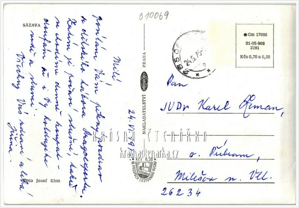 SÁZAVA, Pohled na klášter