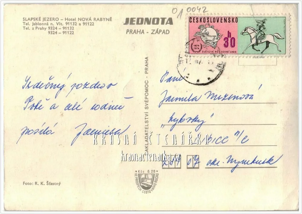 SLAPSKÁ PŘEHRADA - NOVÁ RABYNĚ