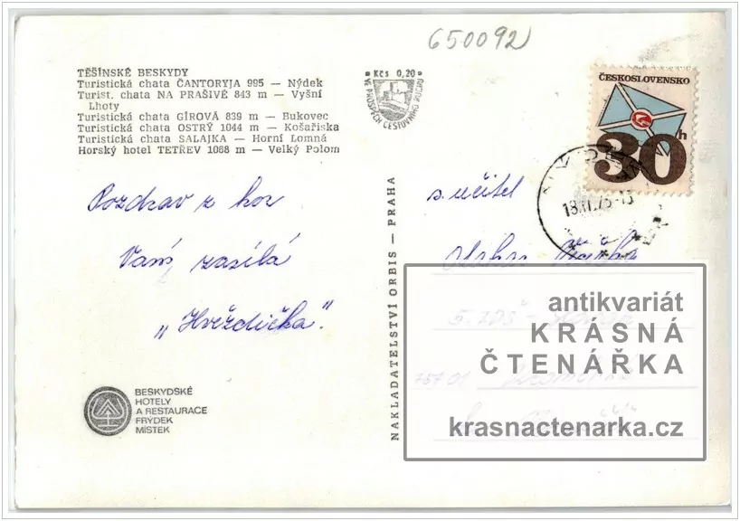 Pohoří BESKYDY, Chaty v Těšínských Beskydech