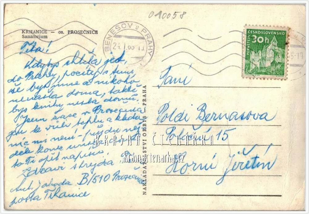 KRHANICE - PROSEČNICE, Sanatorium pro léčení plicních chorob