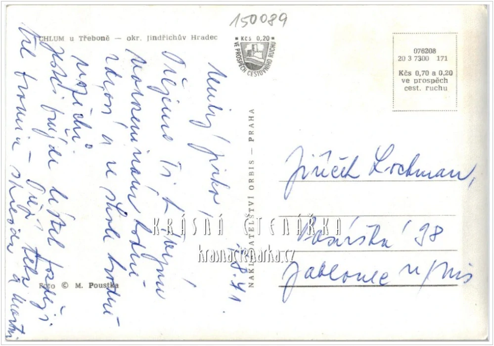 CHLUM U TŘEBONĚ, Pohled na kostel Nanebevzetí Panny Marie
