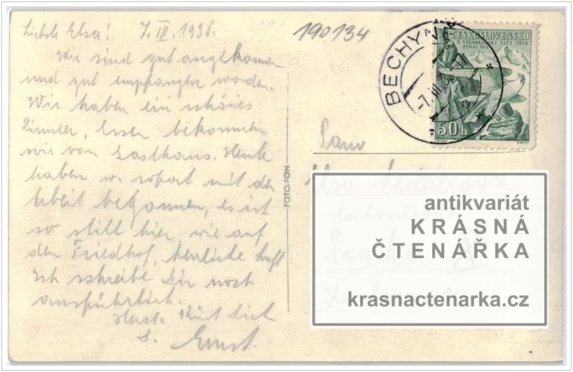 BECHYNĚ, Pohled na zámek a okolí od Lužnice