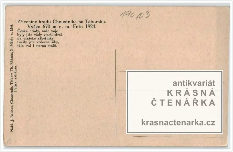 Hrad CHOUSTNÍK a okolí