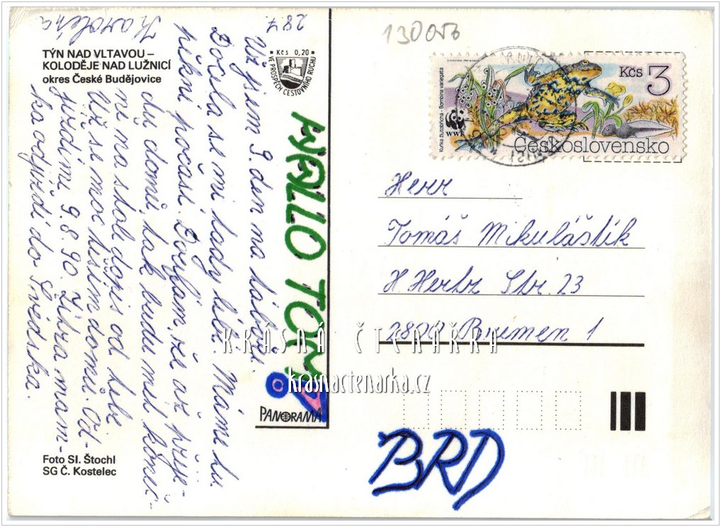 TÝN NAD VLTAVOU - KOLODĚJE NAD LUŽNICÍ