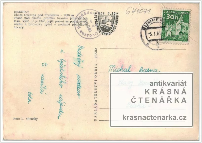 Pohoří JESENÍKY, Chata Ovčárna