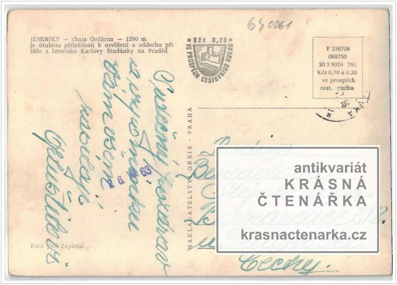 Pohoří JESENÍKY, Chata Ovčárna