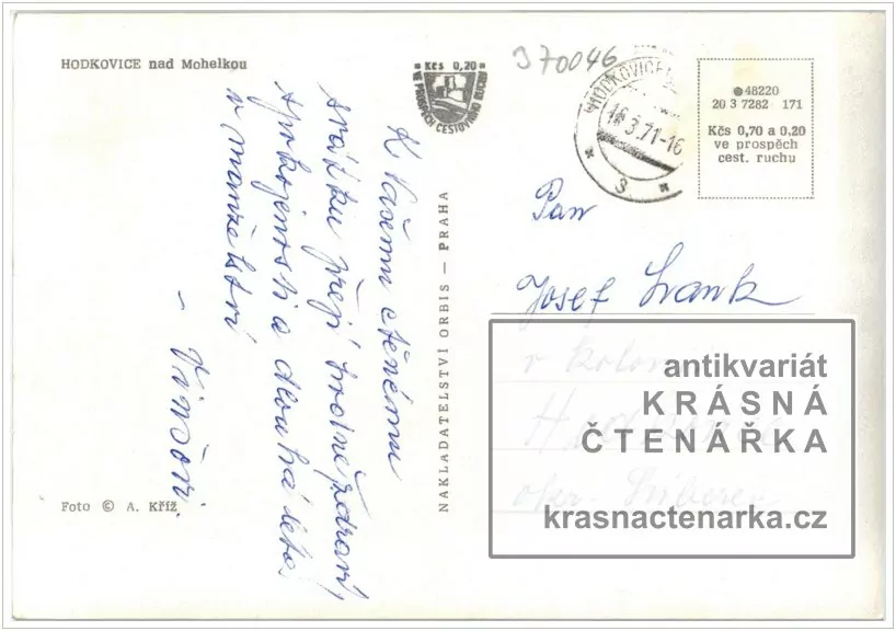 HODKOVICE NAD MOHELKOU, Náměstí Rudé armády, nyní nám. T.G. Masaryka