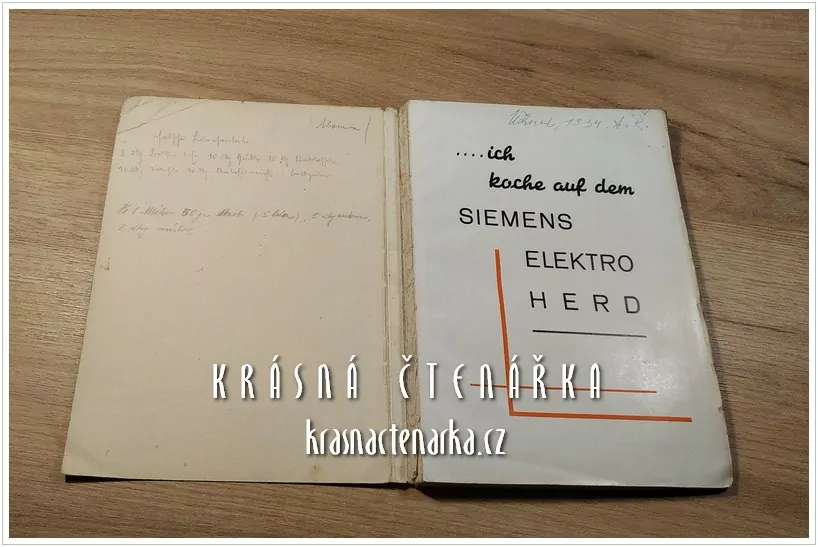 Reklamní kuchařka SIEMENS:  ... ICH KOCHE AUF DEM SIEMENS ELEKTRO HERD