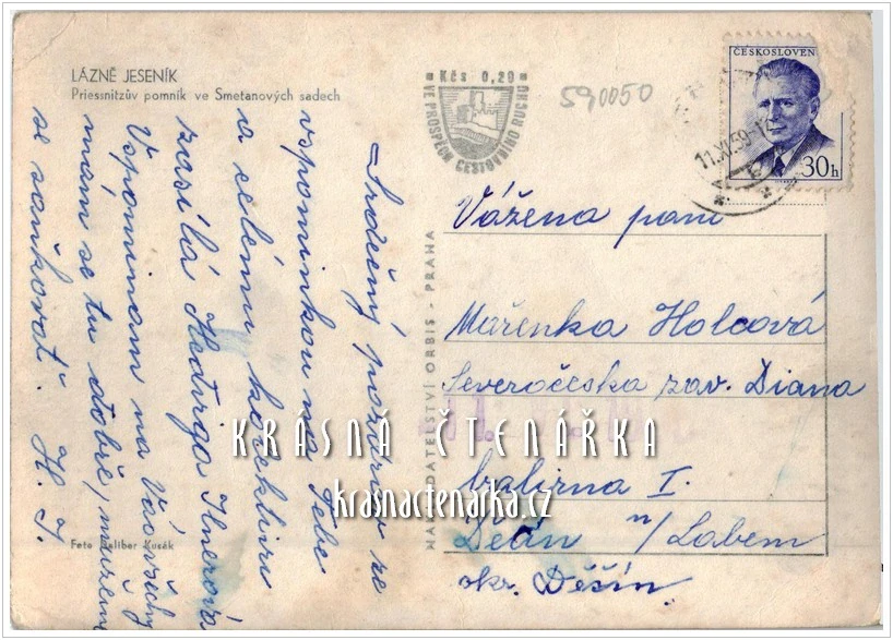 JESENÍK, Priessnitzův pomník