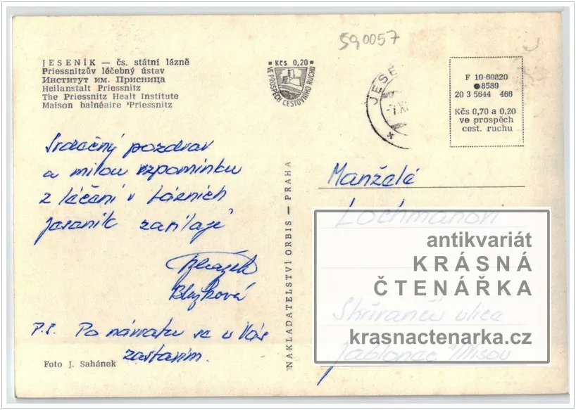 JESENÍK, Priessnitzovy léčebné lázně