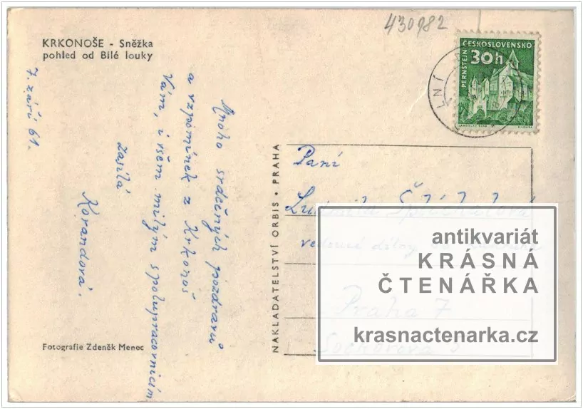 Hora SNĚŽKA (Pohled od Bílé louky)