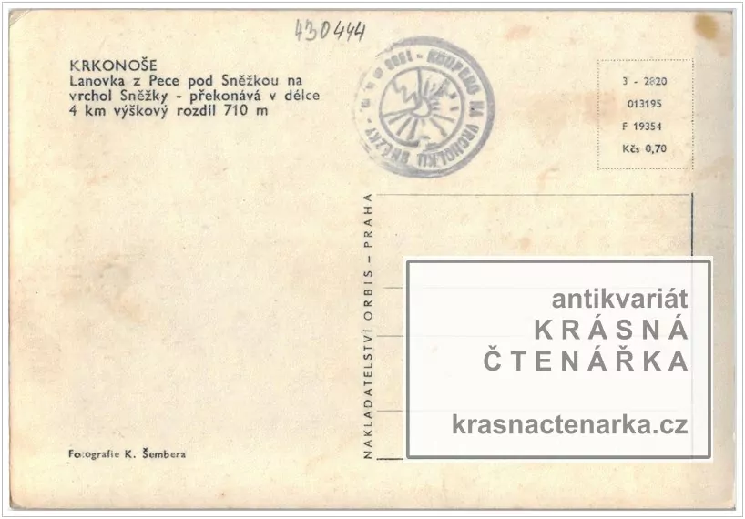 Hora SNĚŽKA (Lanovka)
