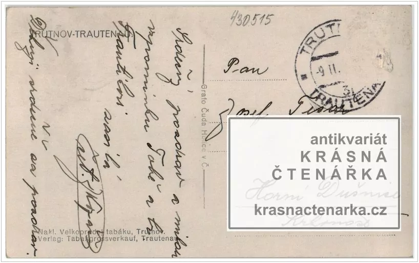 TRUTNOV (Náměstí s obchody, nyní Krakonošovo náměstí)