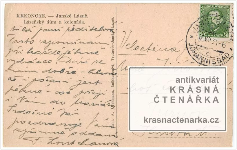 JANSKÉ LÁZNĚ (Pohled na střed města)