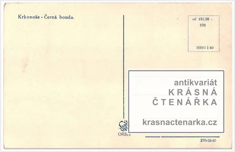 JANSKÉ LÁZNĚ (Černá bouda na Černé hoře)