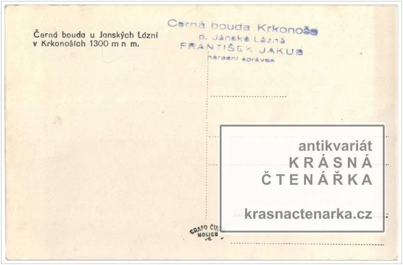 JANSKÉ LÁZNĚ (Černá bouda na Černé hoře)