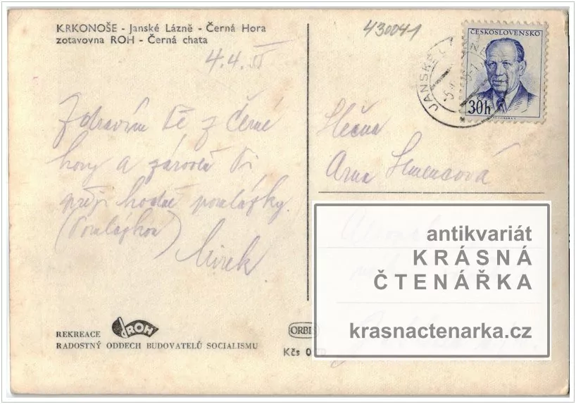 JANSKÉ LÁZNĚ (Černá bouda na Černé hoře)