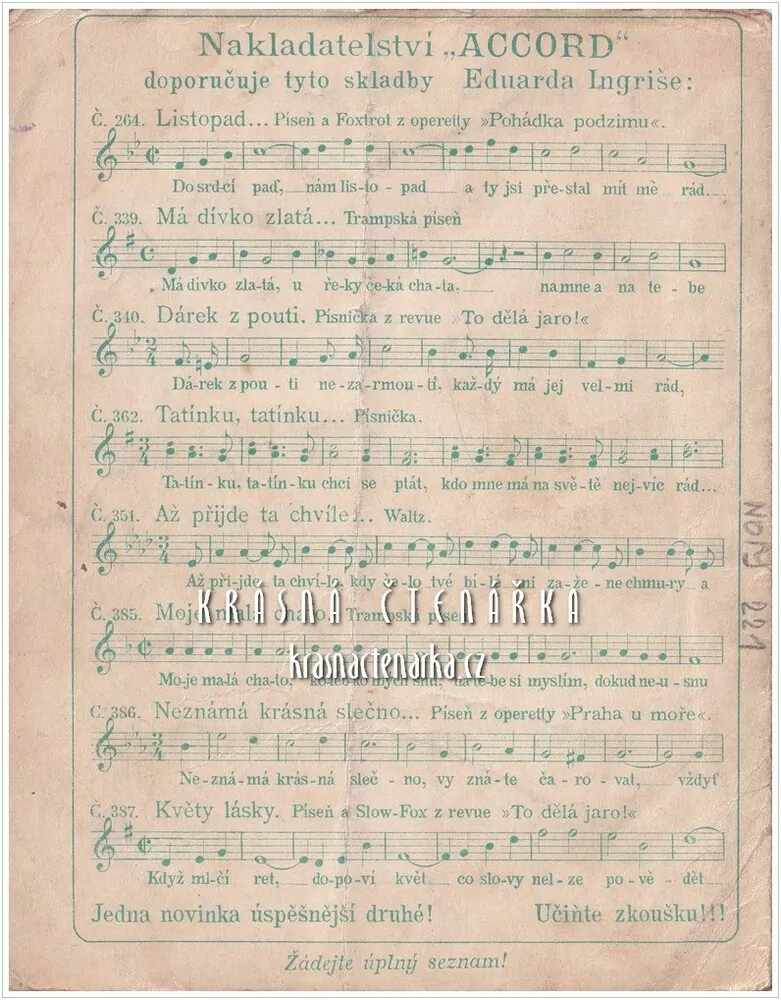 Píseň DVĚ SRDCE V RYTMU VALČÍKU