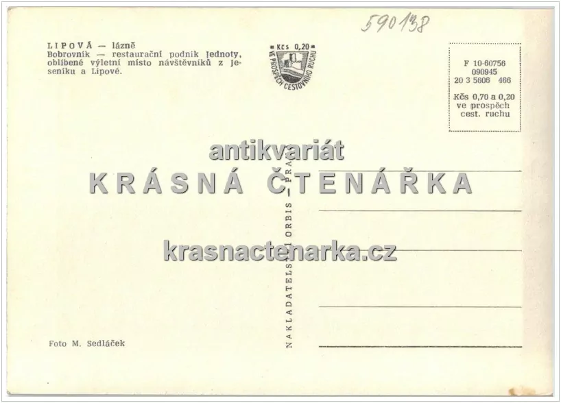 LIPOVÁ-LÁZNĚ - BOBROVNÍK, Restaurační podnik Jednoty