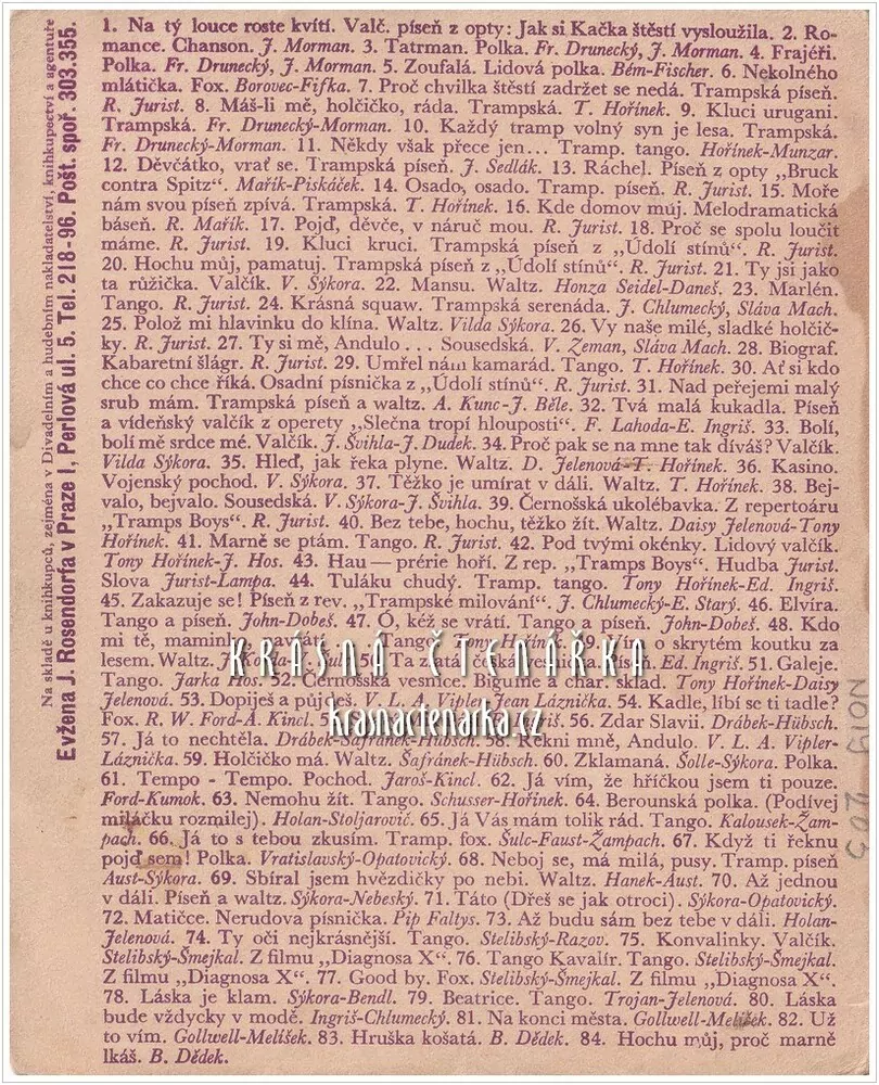 Píseň UŽ NAŠÍ LÁSCE ZVONÍ ...