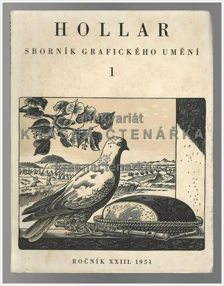 HOLLAR 1951/1 + grafický list JAROSLAV KOVÁŘ