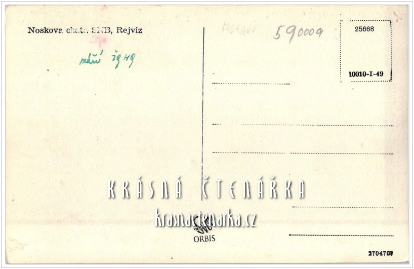 REJVÍZ, Noskova chata