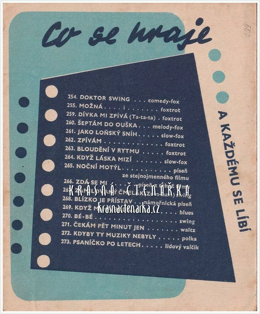 Píseň JETELÍČEK U VODY