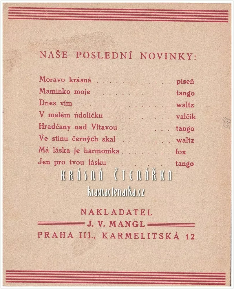 Píseň MAMINKO MOJE ...