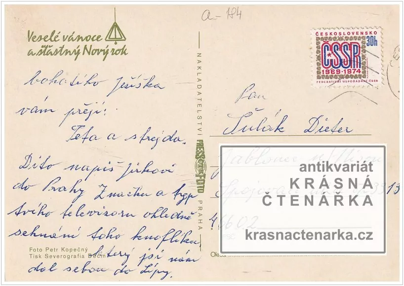 Přání VÁNOČNÍ či NOVOROČNÍ