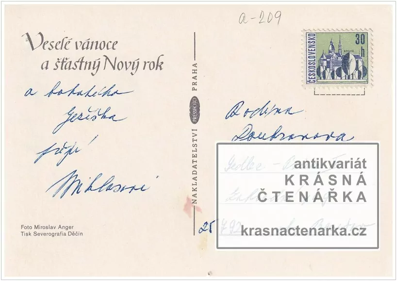 Přání VÁNOČNÍ či NOVOROČNÍ