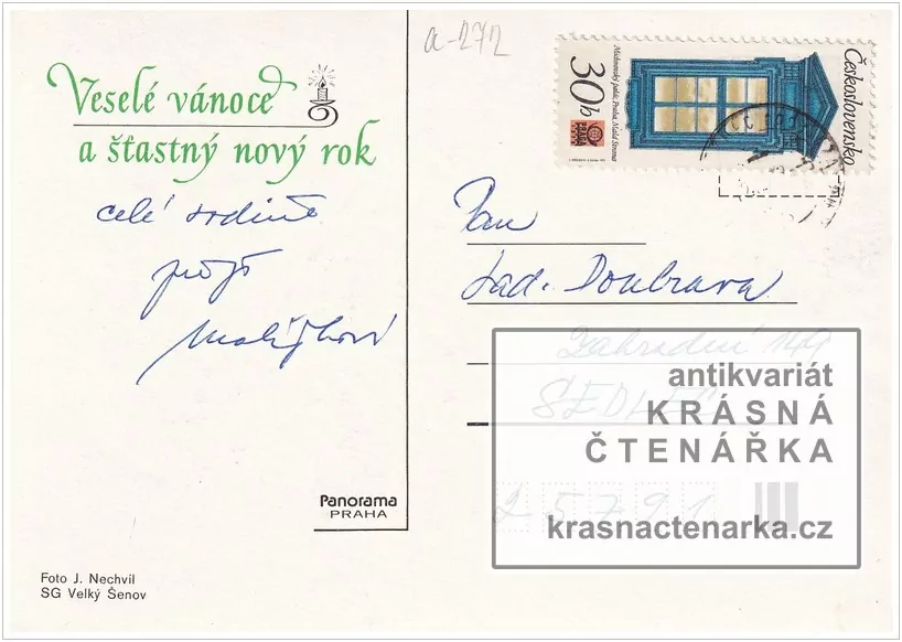 Přání VÁNOČNÍ či NOVOROČNÍ